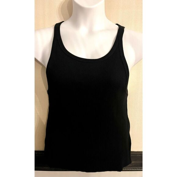 Cotton On Black Ribbed Tank Top - Size 20 - Picture 5 of 7